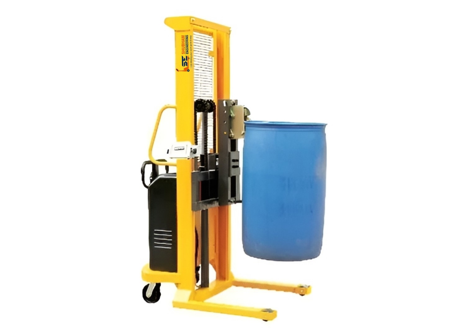 Semi battery drum lifter cum tilter